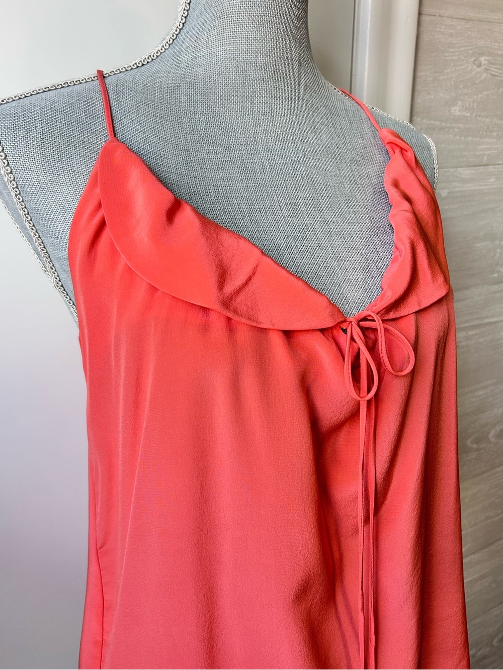 Marley 100% Silk Cami Blouse In Mango
